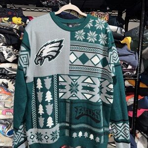 NFL Philadelphia Eagles Green Christmas Sweater Size Xl